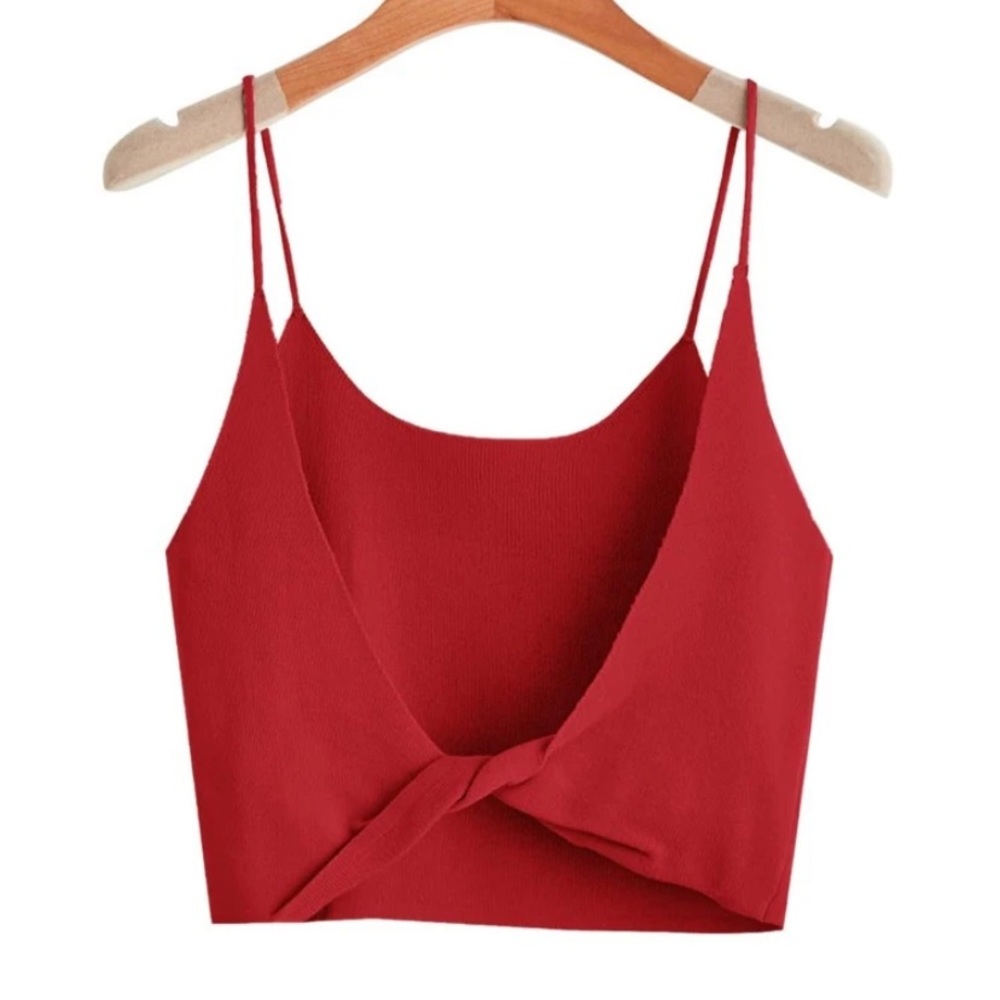 Tank top, red, large